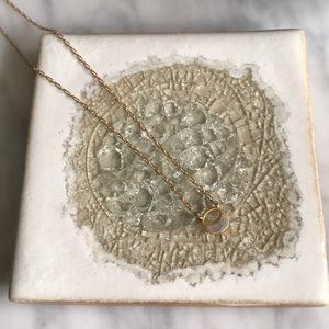 Madewell delicate semi circle necklace